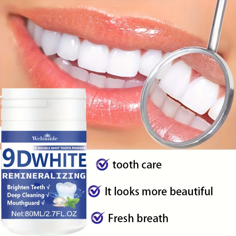 Teeth Whitening Co - 9D White Remineralizing Hydroxyapatite Tooth Powder,