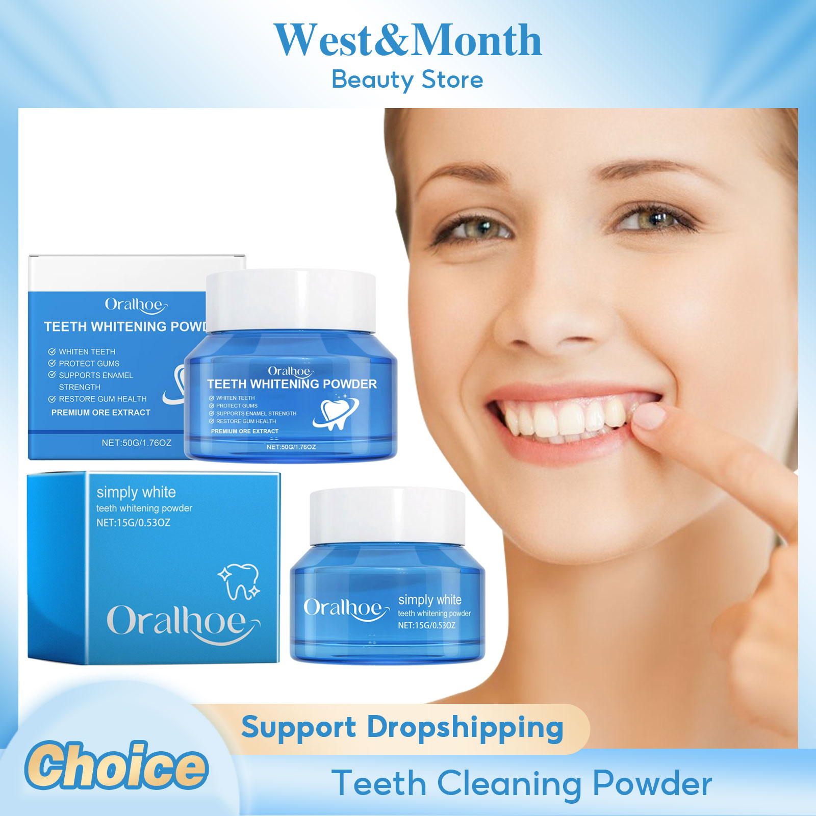 Teeth Whitening Co - Whitening Teeth Powder Removing Stain Preventing