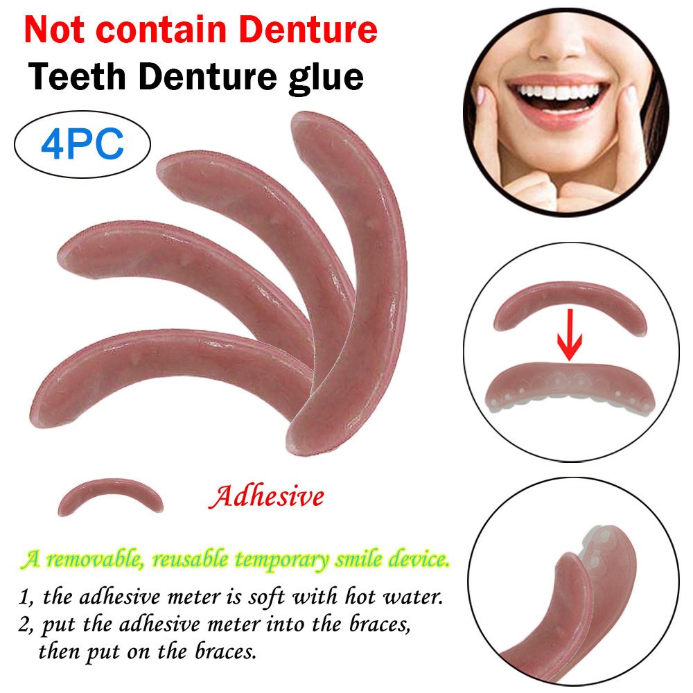 Teeth Whitening Strips Permanent - 4/8 Pcs Whitening Braces Adhesive Strip