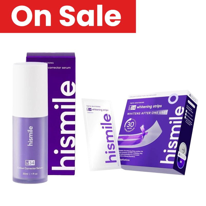 Teeth Whitening Strips Permanent - Hismile V34 Dental Whitening Combo Kit,