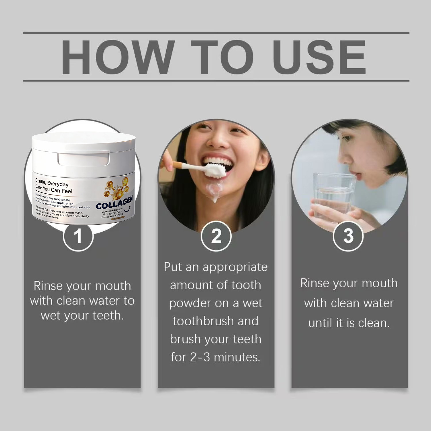 Gum Care Collagen Powder for T - Teeth Whitening Co ulasan dan harga