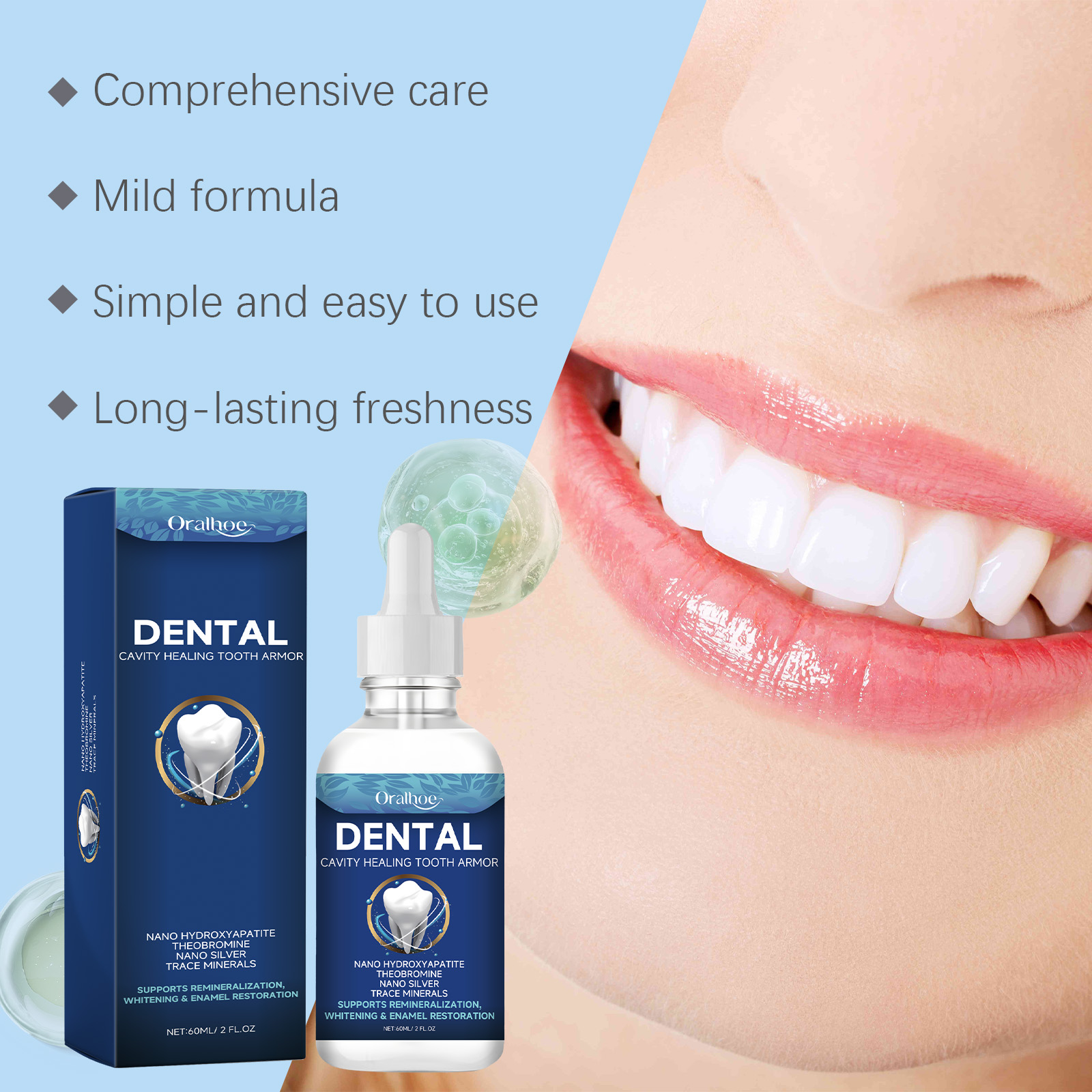 Oralhoe Teeth Brighten Serum L - Teeth Whitening Essence ulasan dan harga