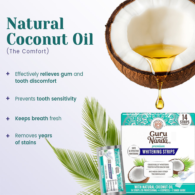 14pcs/box Coconut Oil Teeth Wh - Teeth Whitening Strips Permanent ulasan dan harga