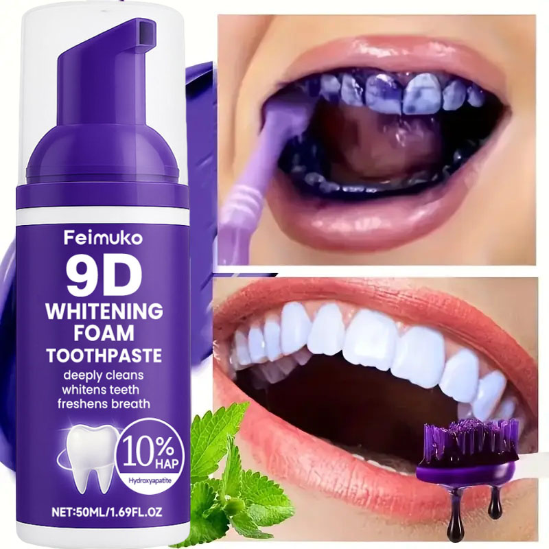 9D Purple Teeth Whitening Toot - Teeth Whitening At Home ulasan dan harga