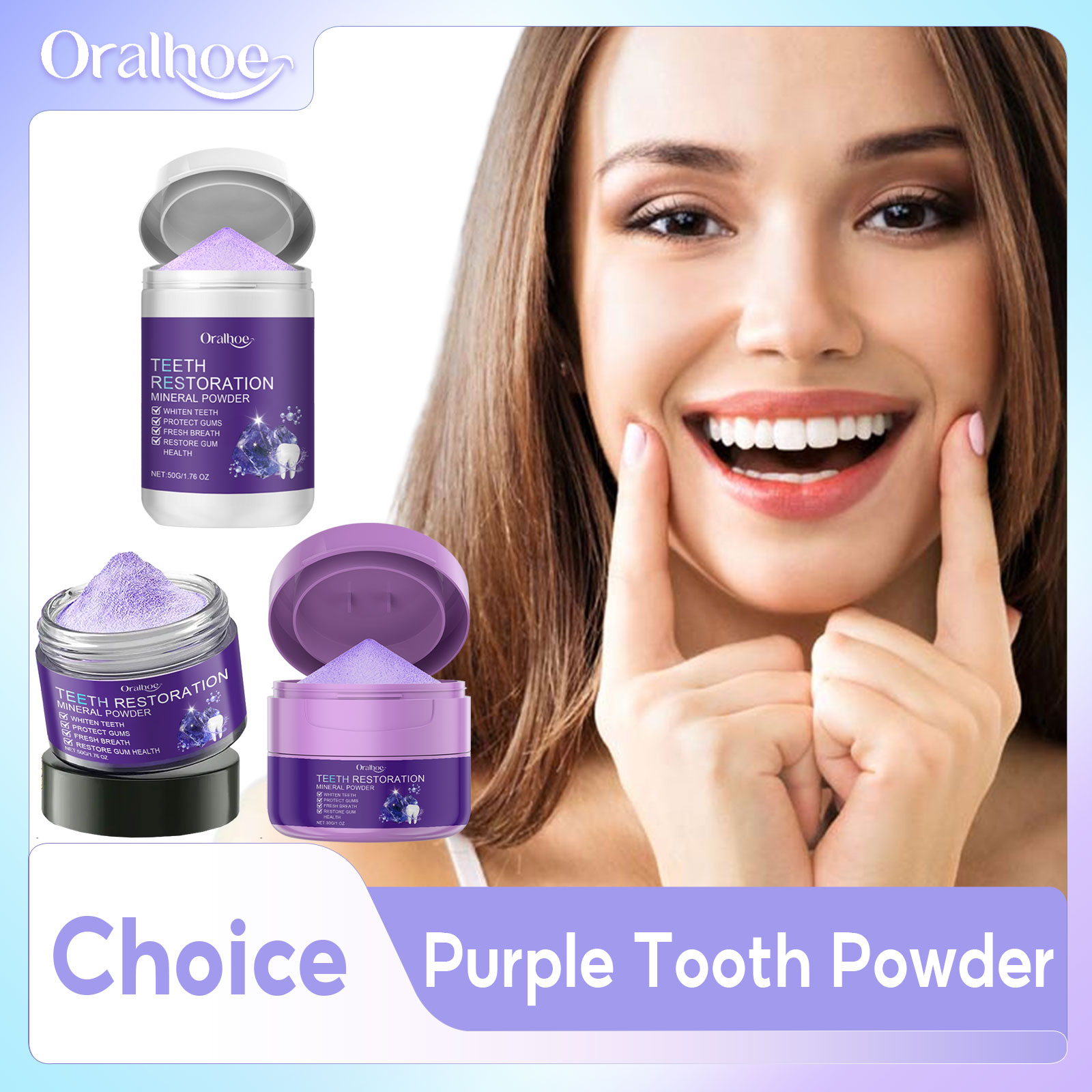 Purple Tooth Powder Whitening  - Teeth Whitening Co ulasan dan harga