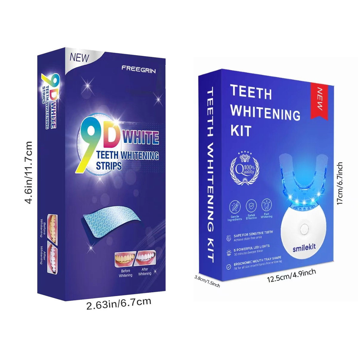 Teeth Whitening Kit - 5X LED L - Teeth Whitening Kit With Light ulasan dan harga