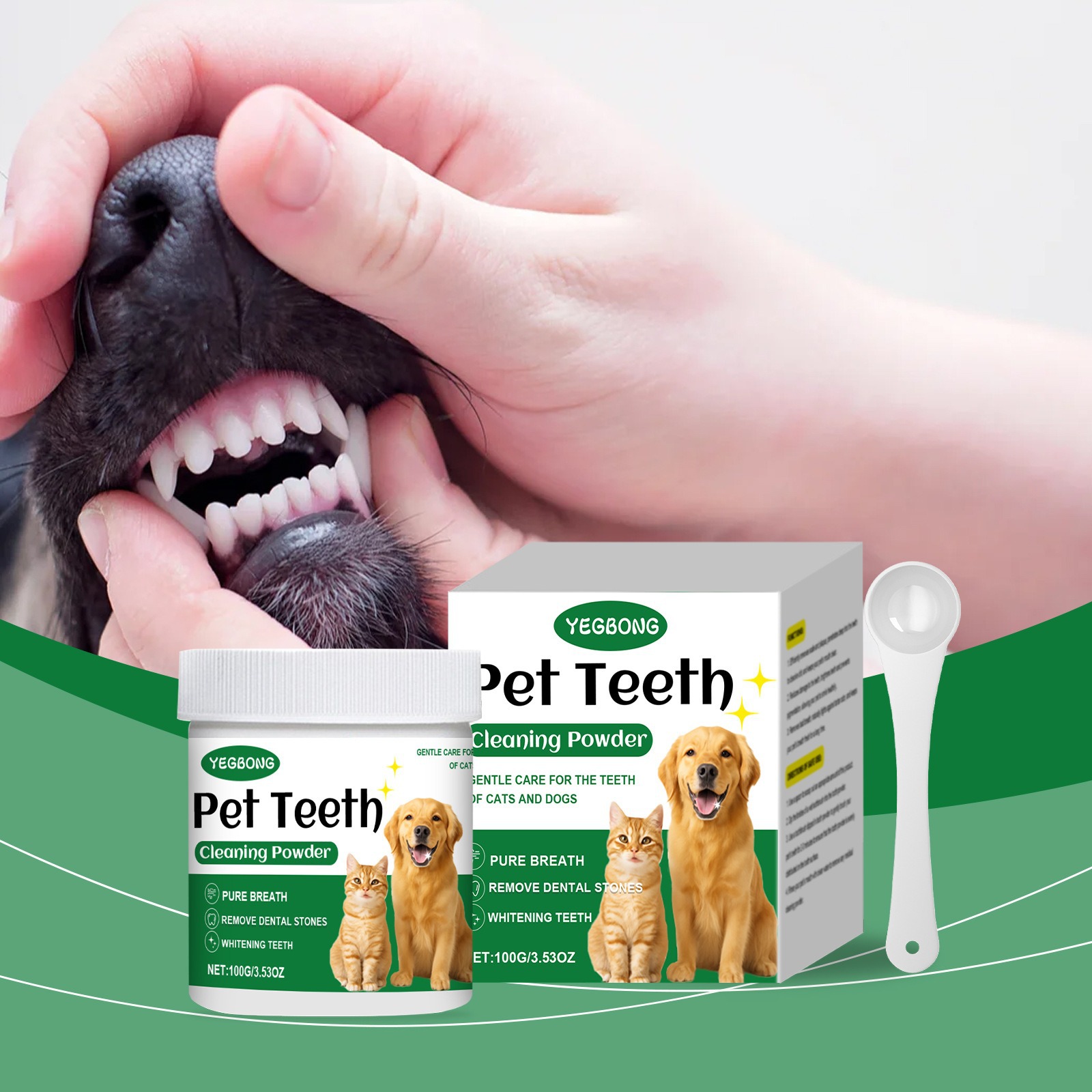 Pet Teeth Cleaning Powder Redu - Teeth Whitening Essence ulasan dan harga