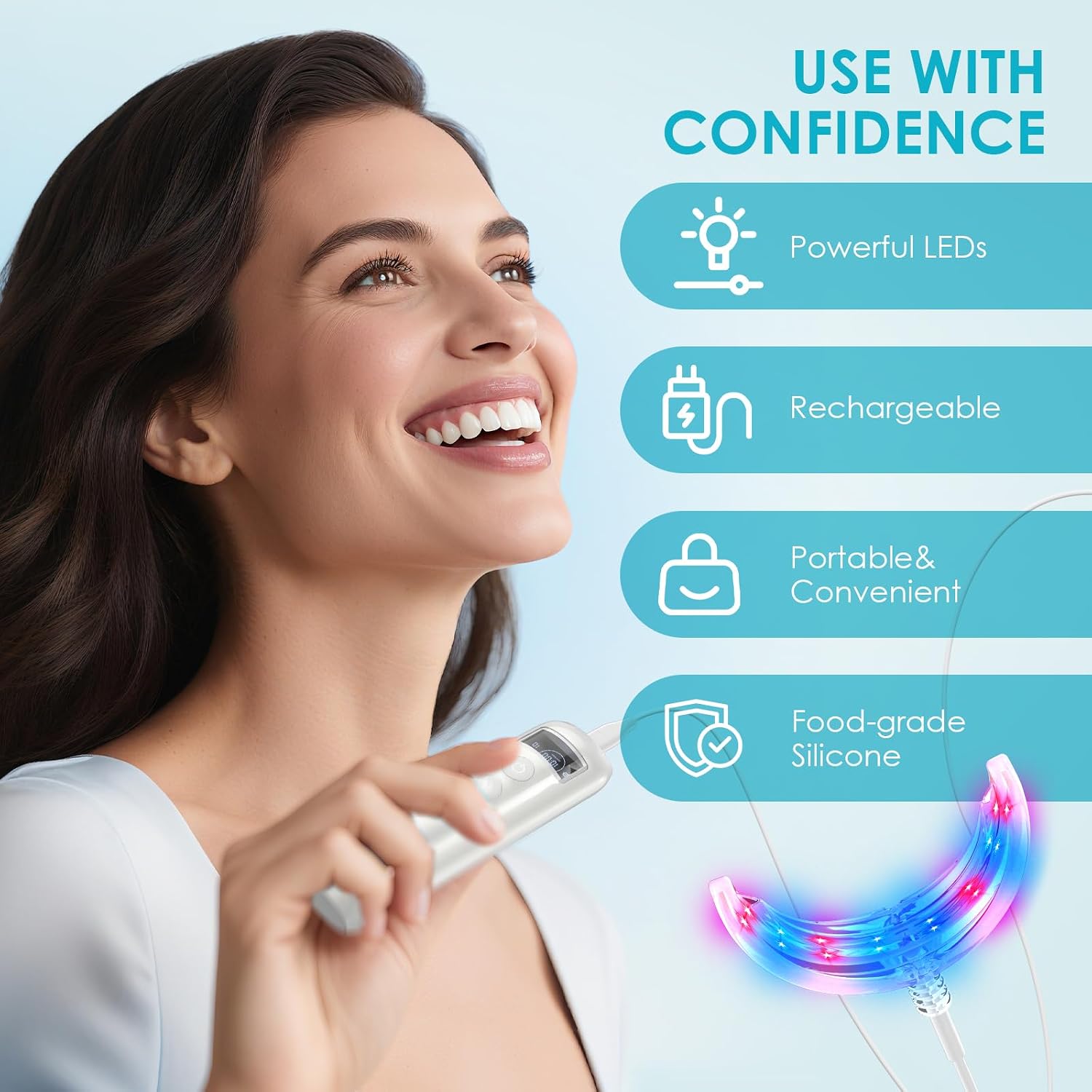 Teeth Whitening Accelerator 16 - Teeth Whitening Kit With Light ulasan dan harga