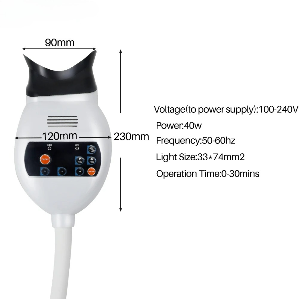 Adjustable 3 Colors LED Teeth  - Teeth Whitening Dental ulasan dan harga
