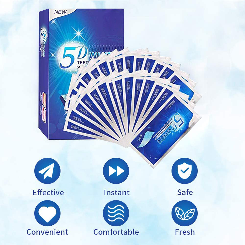 5D White Teeth Whitening Strip - Teeth Whitening Foam ulasan dan harga