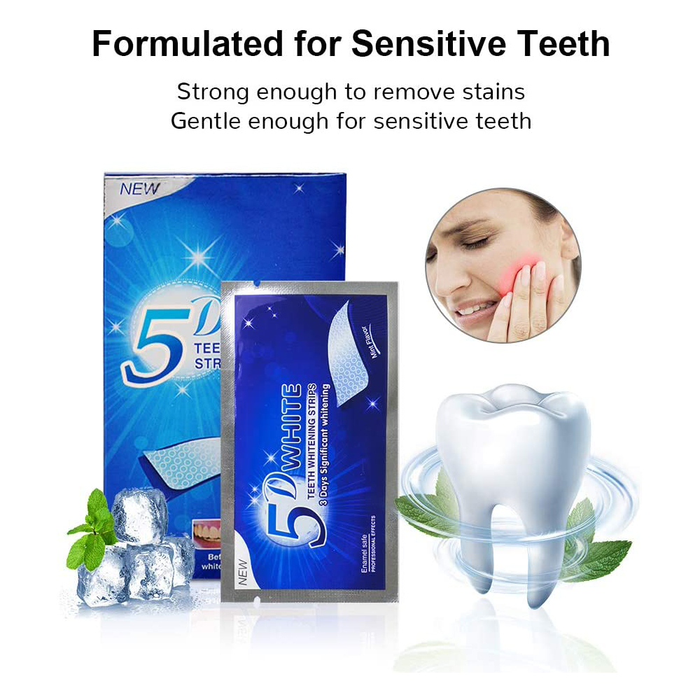 5D White Teeth Whitening Strip - Teeth Whitening Foam ulasan dan harga