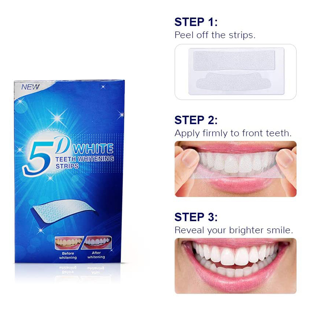 5D White Teeth Whitening Strip - Teeth Whitening Foam ulasan dan harga